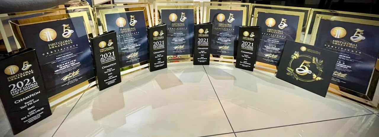 Collection of sales achievement awards